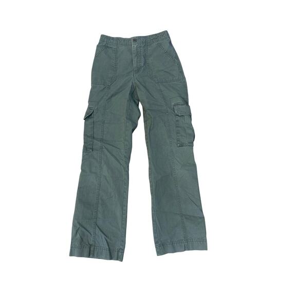 Abercrombie & Fitch Cargo Pants Womens Size 24/00 Green - Picture 2 of 5